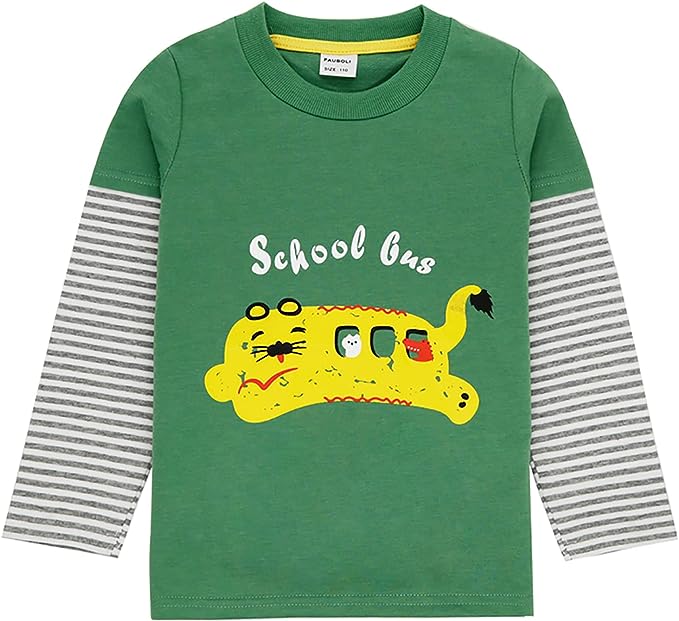 Photo 1 of Bouclede Baby Toddler Boys' Long Sleeve Soft Crewneck Basic Layering Tee- SIZE 6/7T
