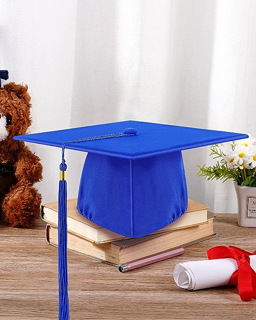 Photo 1 of 6 Pcs Graduation Cap with Tassel Adjustable Graduation Hat Graduation