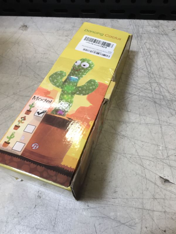 Photo 3 of Emoin Dancing Cactus Baby Toys 6 to 12 Months, Talking Cactus Toys Repeats What You Say Baby Boy Toys, Dancing Cactus Mimicking Toy with LED English Sing Talking 15 Second Voice Recorder Musical Toys A-Dancing Cactus Mimicking