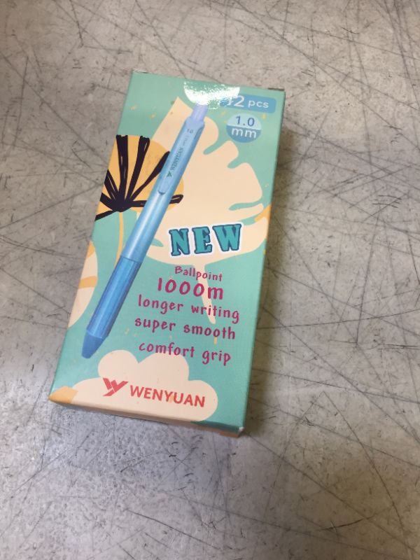 Photo 1 of WY WENYUAN 12Pcs Cute Pens, Fine Point Smooth Writing Pens, Pastel Ballpoint Pens Bulk, Colorful Best Gift Pens, Black Ink 1.0 mm Journaling Pen, Pens Office Supplies for Women & Men, Note Taking
