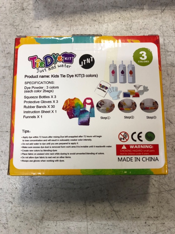 Photo 3 of 
Tie-Dye Kits, 2021 New Update Fabric Textile Paints Colorful Tie Dying Sets, Muti-Color Dyes Permanent Paint for DIY Arts Clothes Fabric 