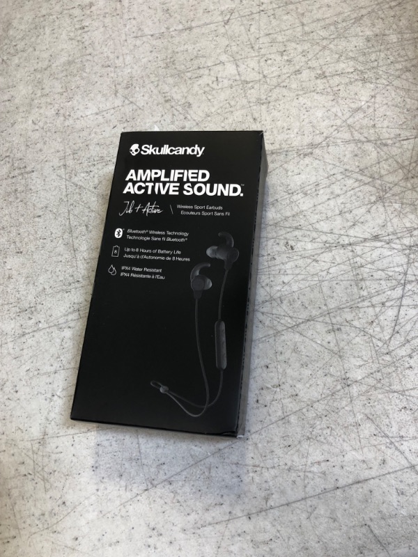 Photo 3 of Skullcandy Jib+ Active Wireless BT Earbuds with Microphone - Black