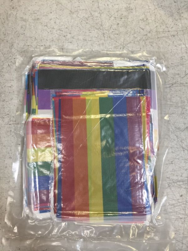 Photo 2 of 160 Pcs Pride Flags Banners 136 Feet Pride Decorations Rainbow Flag for Parade Festival Carnival Party Decoration(Mixed)
