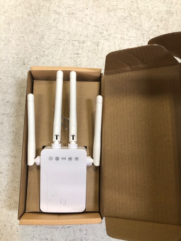 Photo 2 of WiFi Extender 1200Mbps,Dual Band Wireless Repeater,WiFi Booster Extender,The Best Dual Band WiFi Booster, with Ethernet Port Wireless Internet Repeater, Covers 9987 sq.ft
