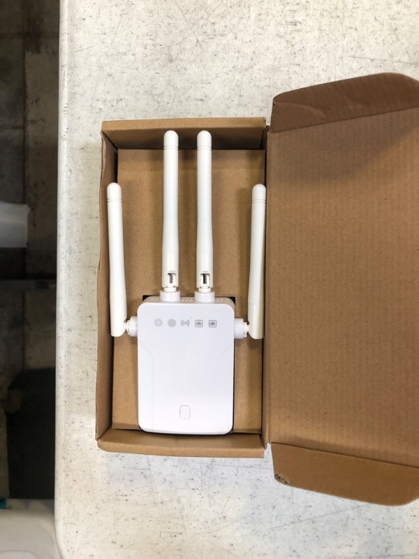 Photo 2 of WiFi Extender 1200Mbps,Dual Band Wireless Repeater,WiFi Booster Extender,The Best Dual Band WiFi Booster, with Ethernet Port Wireless Internet Repeater, Covers 9987 sq.ft
