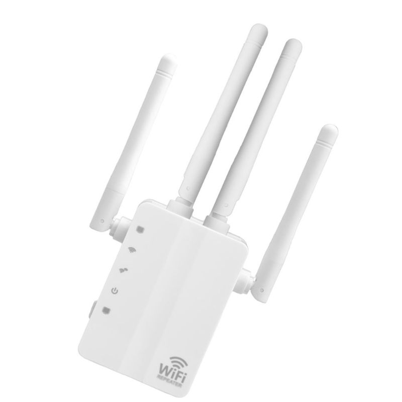 Photo 1 of 1200 Mbps Cross Wall Wi-fi Router Repeater Access Point High Power Dual Band Wireless Wifi Signal Amplifier High Power Wifi Extender with US Plug (White)
