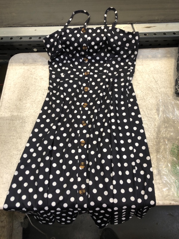 Photo 1 of Black And White Polka Dot Dress Small 