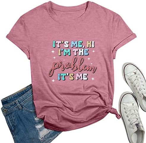 Photo 1 of It's Me Hi I'm The Problem Shirt Women Country Music Shirts Music Lover T Shirt Concert Fans Gift Tees Vintage Summer Tops Large 
