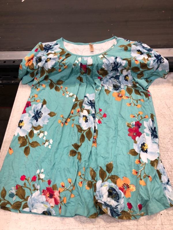 Photo 1 of Blue Floral Shirt XL 