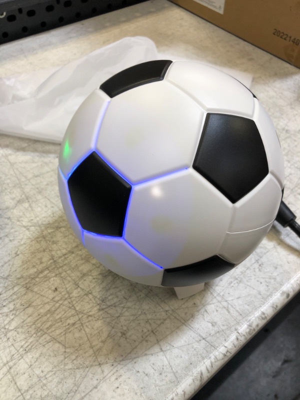 Photo 3 of Constellations Star Porjector Night Light Soccer Football Design Northern Lighting Lamp with Bluetooth Music Speaker USB Charger Aurora Sky Ambiance for Kids Bedroom Patry Home Decor
