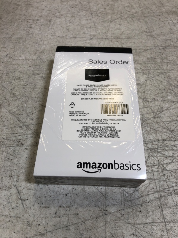 Photo 2 of Amazon Basics Sales Order Book, 2-Part Carbonless, 3-Pack