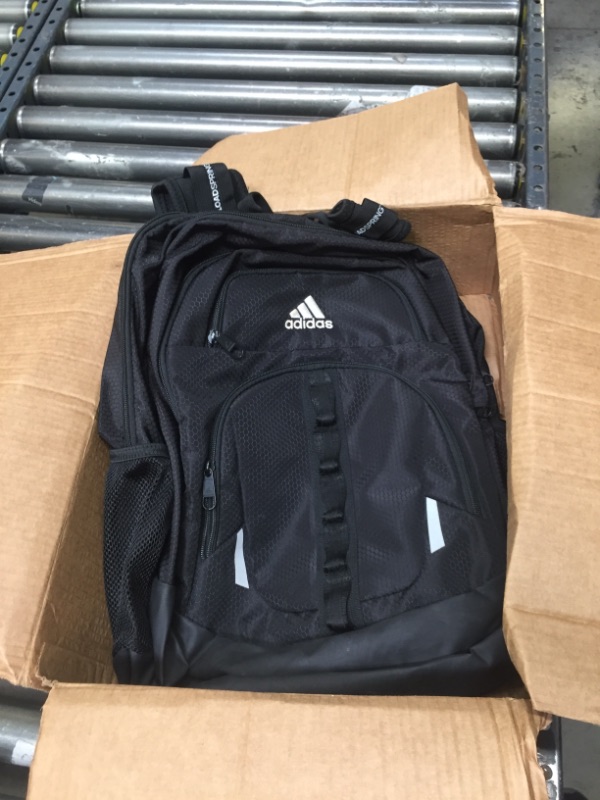Photo 2 of adidas Unisex Prime Backpack, Black/White, One Size One Size Black/White