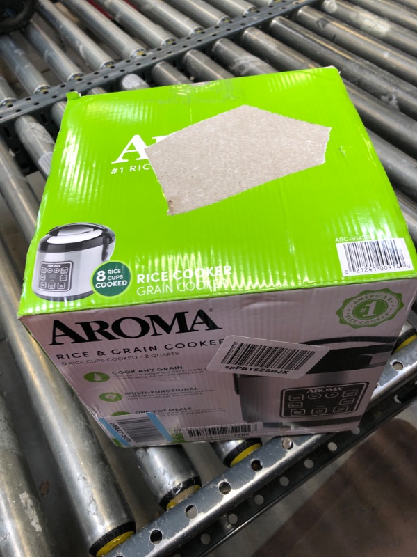 Photo 2 of Aroma Housewares ARC-914SBD Digital Cool-Touch Rice Grain Cooker and Food Steamer, Stainless, Silver, 4-Cup (Uncooked) / 8-Cup (Cooked) Basic