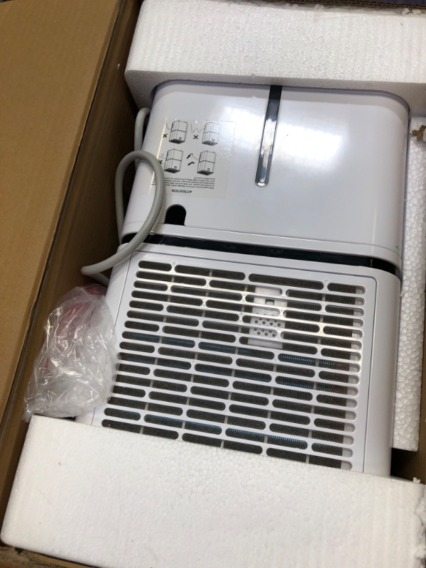 Photo 3 of 1500 Sq. Ft Dehumidifier for Large Room and Basements, HUMILABS 22 Pints Dehumidifiers with Auto or Manual Drainage, 0.528 Gallon Water Tank with Drain Hose, Intelligent Humidity Control, Auto Defrost, Dry Clothes, 24HR Timer 1500 sq.ft