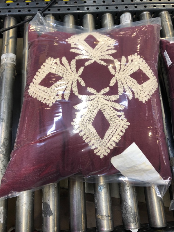Photo 1 of 20 X 20 INCH DECORATIVE PILLOW, HAS LIQUID STAINS