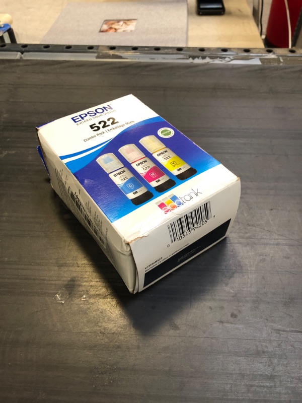 Photo 2 of EPSON T522 EcoTank Ink Ultra-high Capacity Bottle Color Combo Pack (T522520-S) & T522 EcoTank Ink Ultra-high Capacity Bottle Cyan (T522220-S) for Select Epson EcoTank Printers Ink + Ink Bottle Cyan