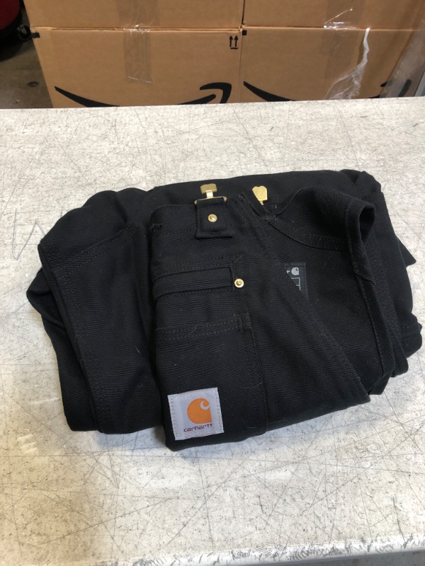 Photo 2 of Carhartt Men's Relaxed Fit Duck Bib Overall 32W x 30L Black