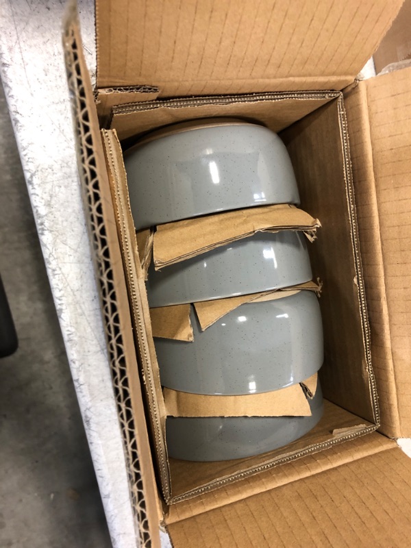 Photo 2 of 4pc bowl set grey 