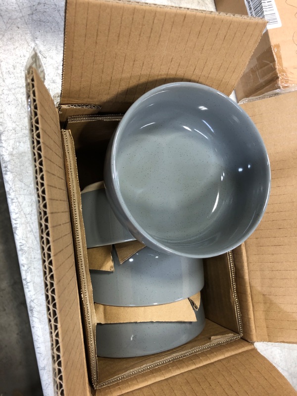 Photo 1 of 4pc bowl set grey 