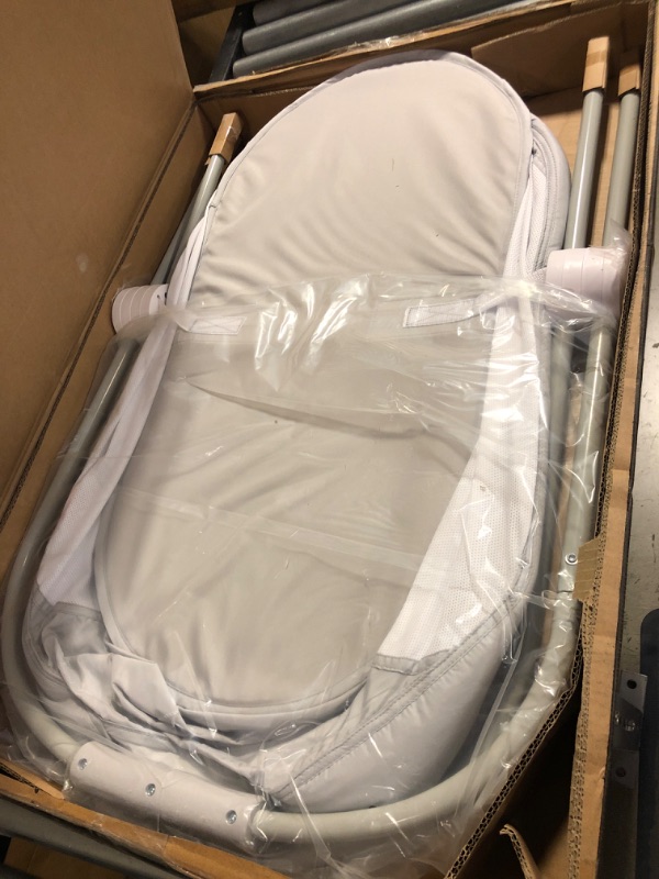 Photo 1 of Fisher-Price Soothing View Bassinet – Climbing Leaves, portable bedside baby crib [Amazon Exclusive]