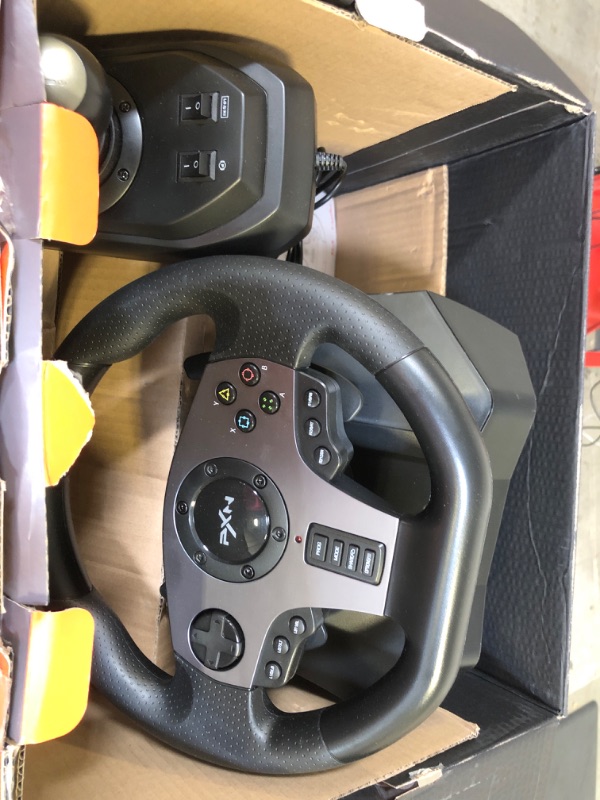 Photo 2 of PXN V9 Gaming Racing Wheel with Pedals and Shifter, Steering Wheel for PC, Xbox One, Xbox Series X/S, PS4, PS3 and Nintendo Switch