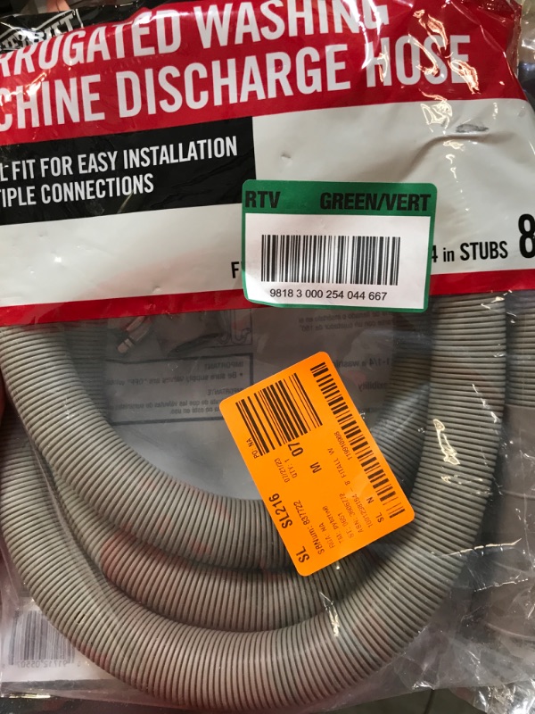 Photo 2 of 8 ft. Corrugated Washing Machine Discharge Hose