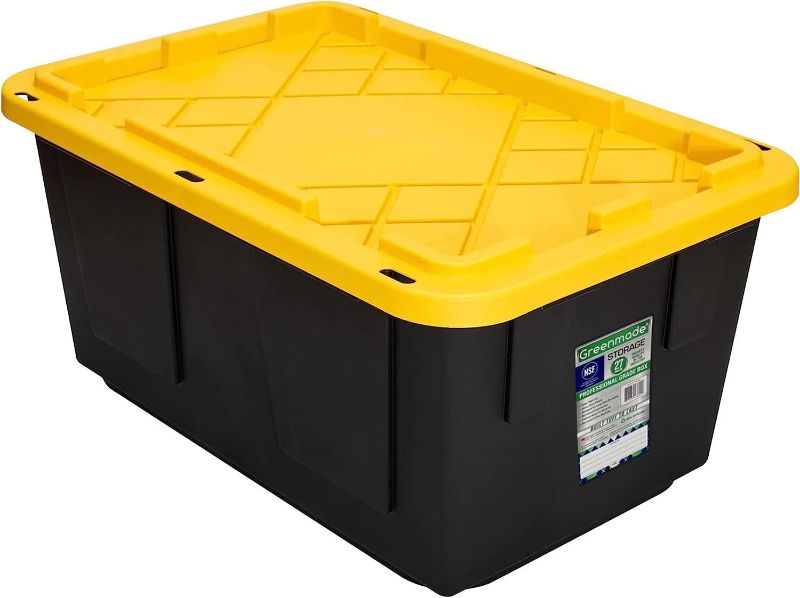 Photo 1 of 27 Gallon Construction Grade Commander Storage Tote
