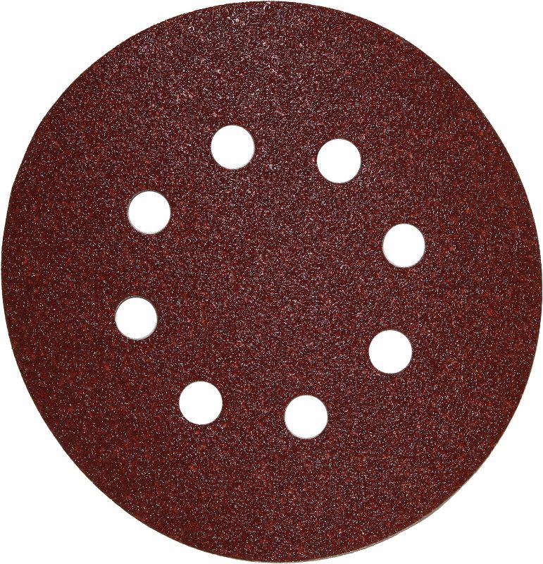 Photo 2 of 10 count DEWALT DW4309 5-Inch 8 Hole p60 Grit Hook and LoopRandom Orbit Sandpaper 