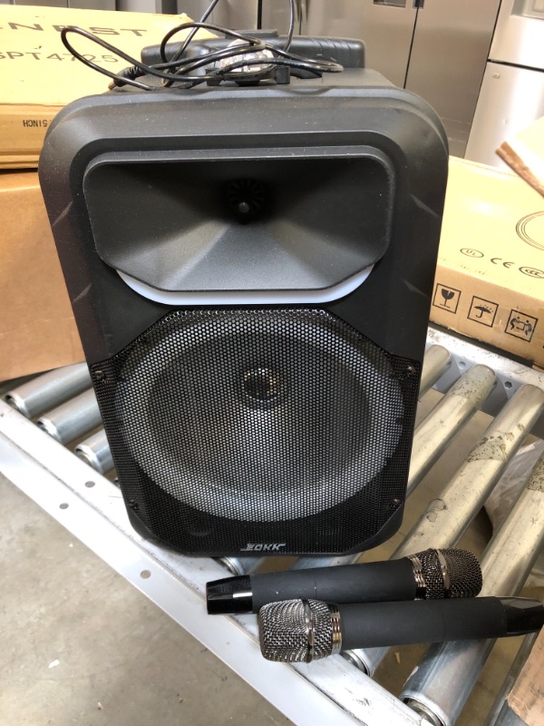 Photo 1 of Absolute USA USPROBAT12. Portable 12" Speaker 3000 Watts PA System Wireless Mic Bluetooth
