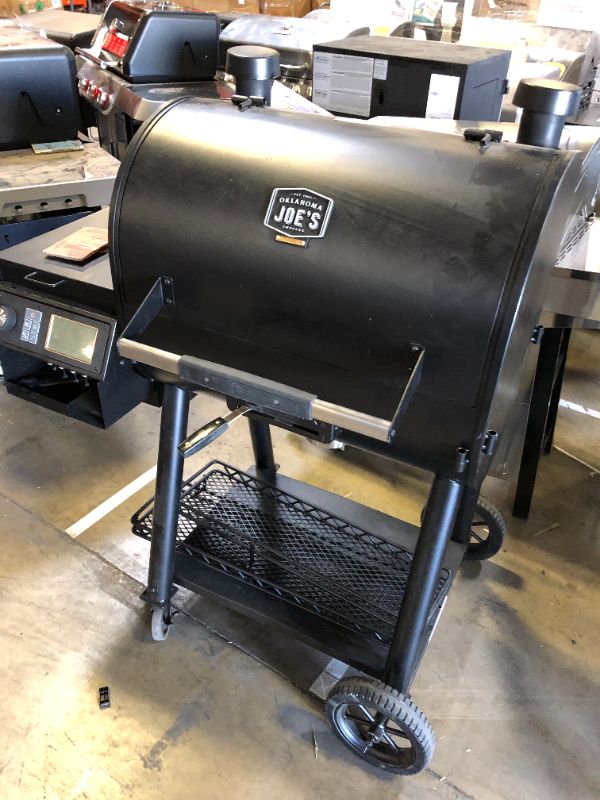 Photo 2 of Oklahoma Joe's 22202150 Rider 1200 DLX Pellet Grill/BBQ Smoker, Black