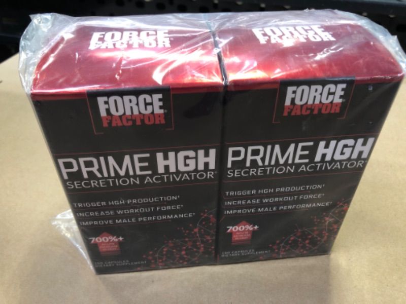 Photo 2 of Force Factor Prime HGH Secretion Activator, 2-Pack, HGH Supplement for Men with Clinically Studied AlphaSize to Help Trigger HGH Production, Increase Workout Force, & Improve Performance, 300 Count