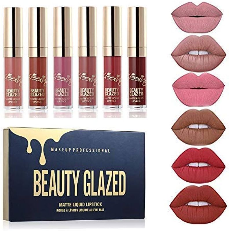 Photo 1 of Beauty Sexy 6PCS/ Matte Lip Gloss Sexy Liquid Lipstick Waterproof Long Lasting Moisturizer Professional Lips Balm Makeup----------------factory sealed 
