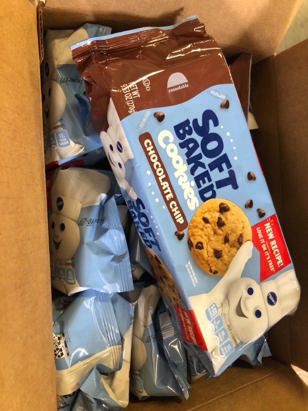 Photo 3 of 12pack---exp date 07/2023------Pillsbury Soft Baked Cookies, Chocolate Chip, 9.53 oz