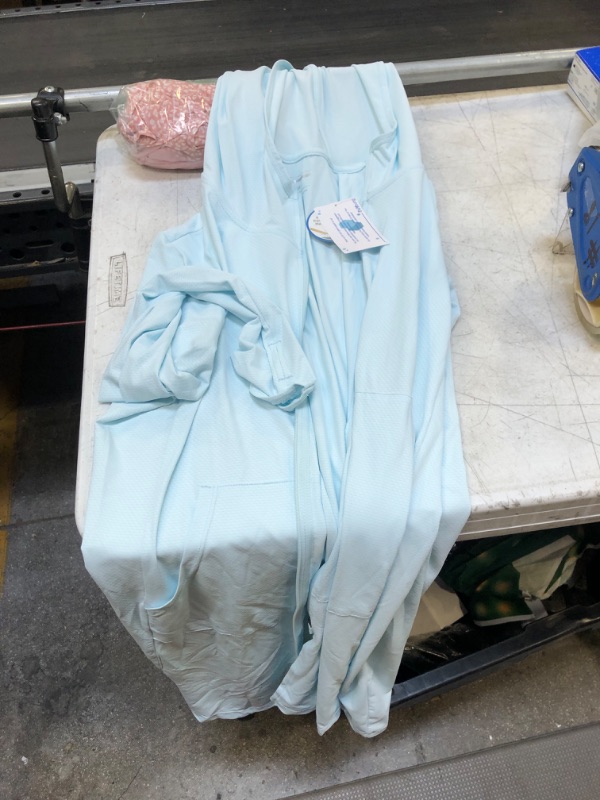 Photo 1 of light blue zip up jacket dress like size medium