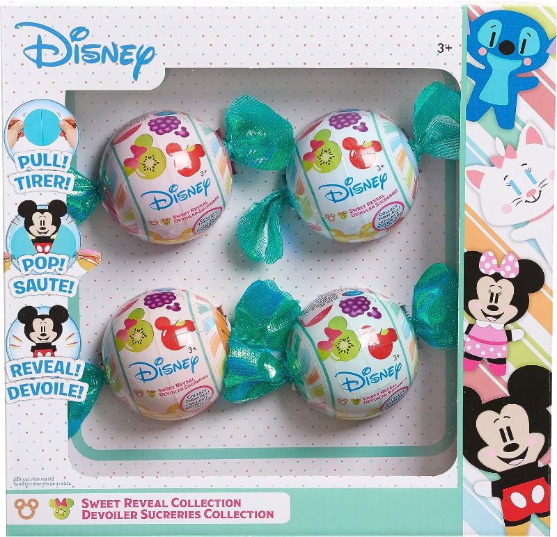 Photo 1 of Disney Sweet Reveal Plush 4-Pack, Officially Licensed Kids Toys for Ages 2 Up, Gifts and Presents by Just Play
