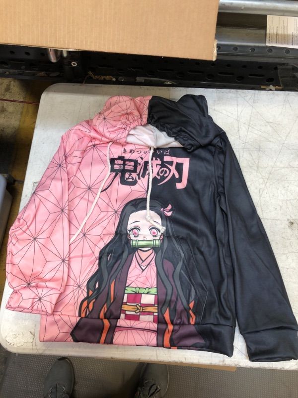 Photo 1 of METAPARTY DEMON SLAYER HOODIE FOR KIDS (PINK, 6/7)