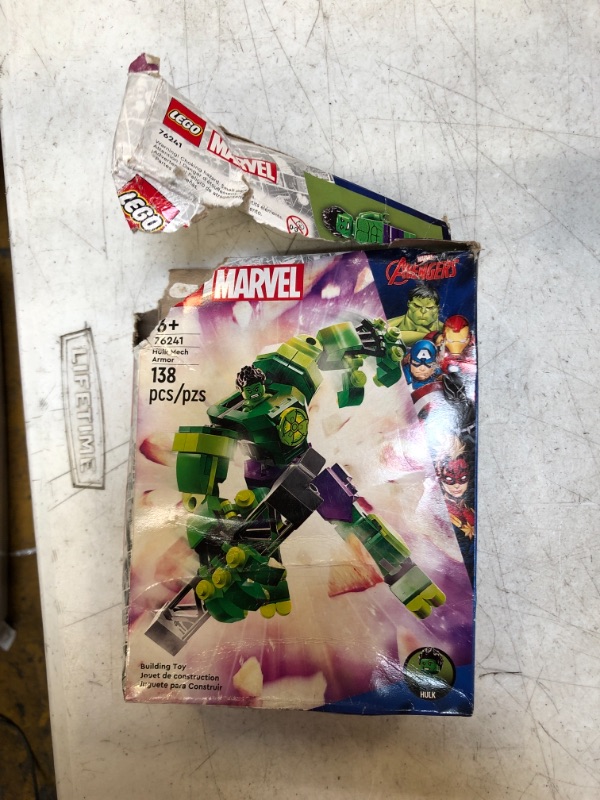 Photo 2 of LEGO Marvel Hulk Mech Armor 76241, Avengers Action Figure Set, Collectable Super Hero Buildable Toys for Boys and Girls Ages 6 Plus, Gift Idea