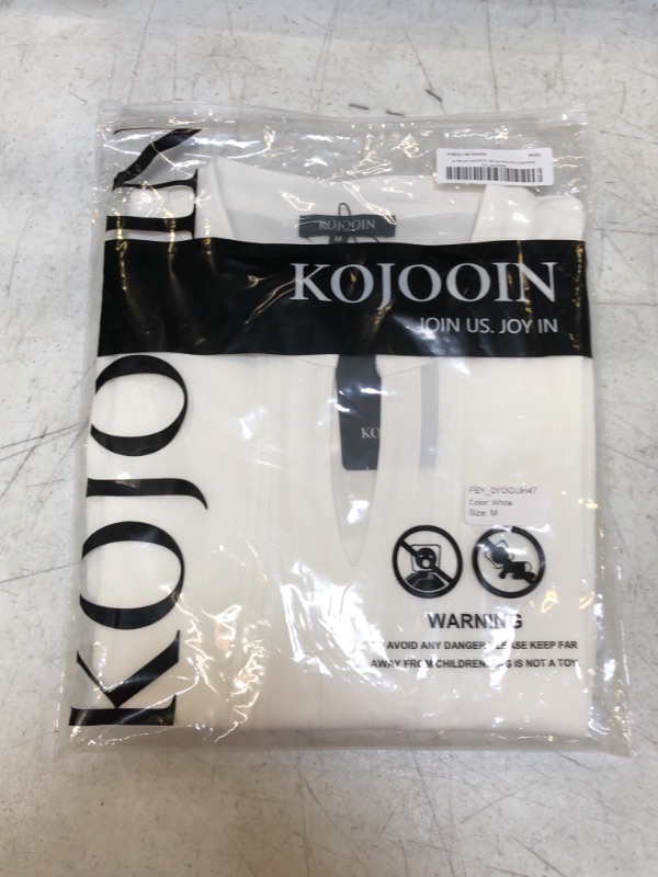 Photo 1 of KOJOOIN WOMEN'S LONG SLEEVE BLOUSE (WHITE, M)