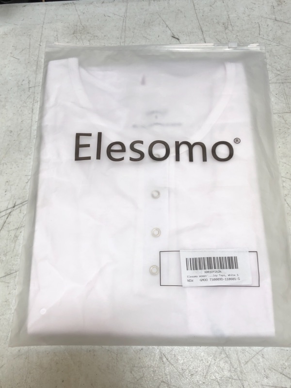 Photo 1 of ELESOMO WOMEN'S SHIRT (WHITE, S)