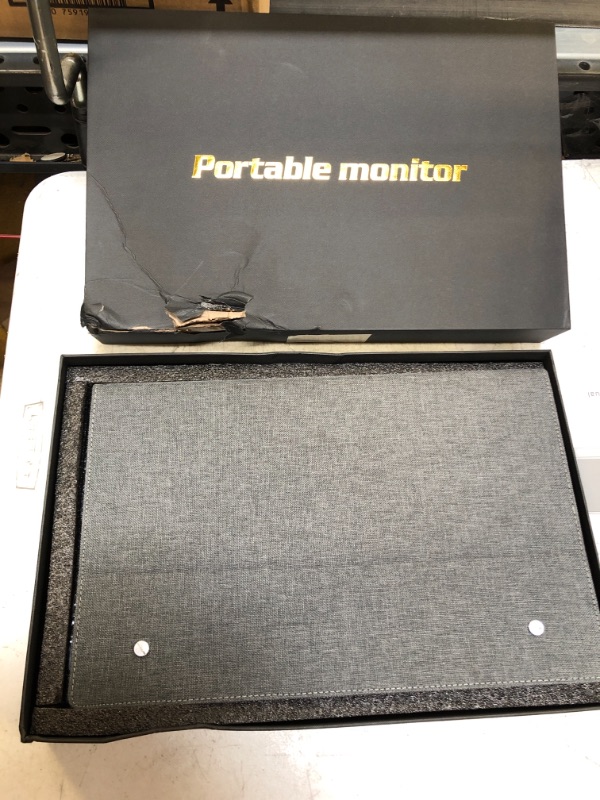 Photo 2 of PONKLOIE Portable Monitor for Laptop 15.6” FHD 1080P Portable Laptop Monitor, External Screen Computer Display with Speakers USB C HDMI Computer Monitor for MacBook Pro PC PS5, Include Smart Cover
