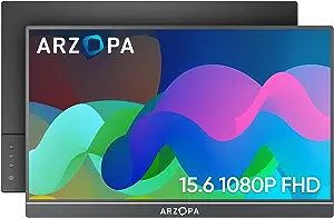 Photo 1 of ARZOPA Portable Monitor 15.6'' FHD 1080P Portable Laptop Monitor IPS Computer External Screen USB C HDMI Display for PC MAC Phone Xbox PS5- A1 GAMUT
