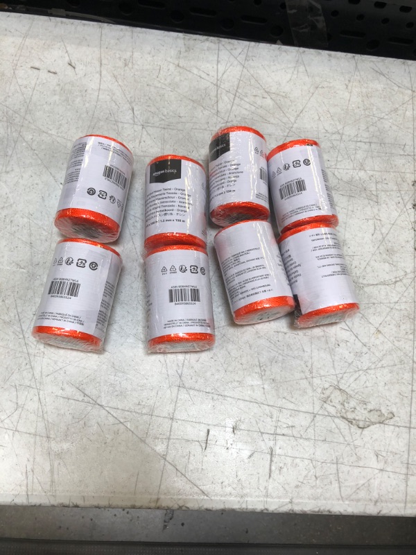 Photo 2 of    8 pk  Amazon Basics Braided Mason Twine, Moisture, Oil, Acid Resistant - #18 x 500 Foot (1.5mm x 150m), Orange