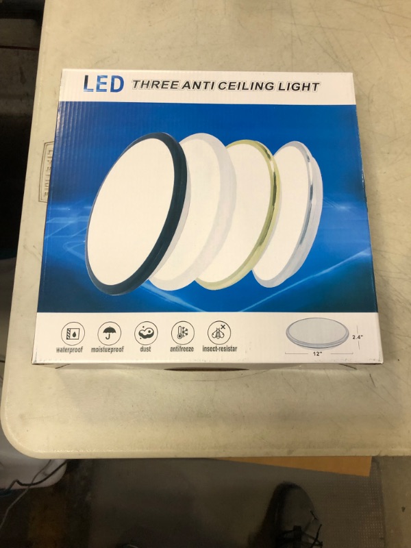 Photo 1 of libtit 4 Packs Dimmable Flush Mount Ceiling Light, 12 Inch/ 28W/ 3200LM 5000K Daylight White LED Ceiling Light Fixtures, Round Led Ceiling Light for Bedroom Kitchen Bathroom Hallway Living Room

