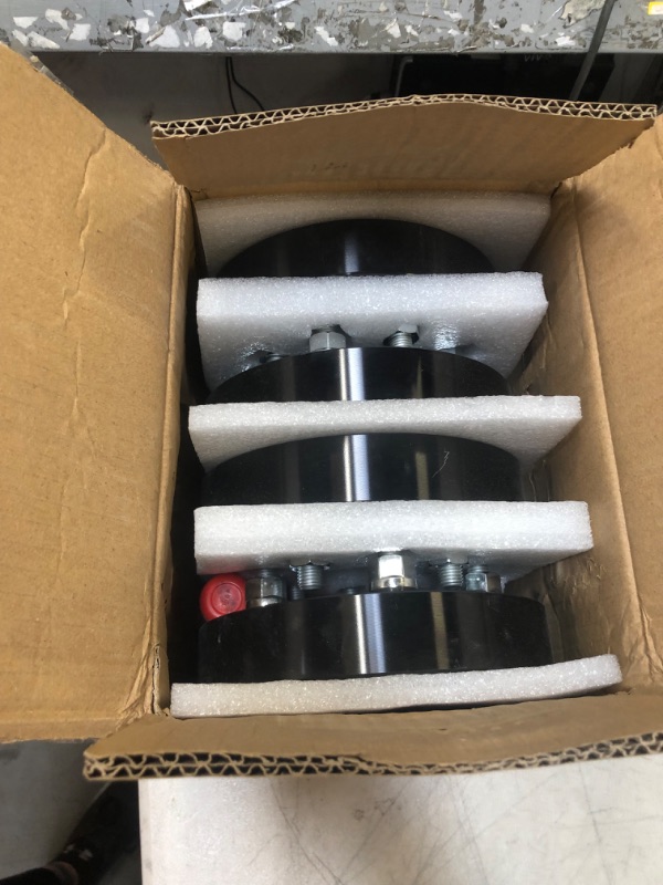 Photo 1 of EZISOE 5x5.5 to 5x4.5 Wheel Adapters, 1.25 Inch 5x139.7 to 5x114.3 Wheel Adapters 88mm hub core with 12x1.5 Studs