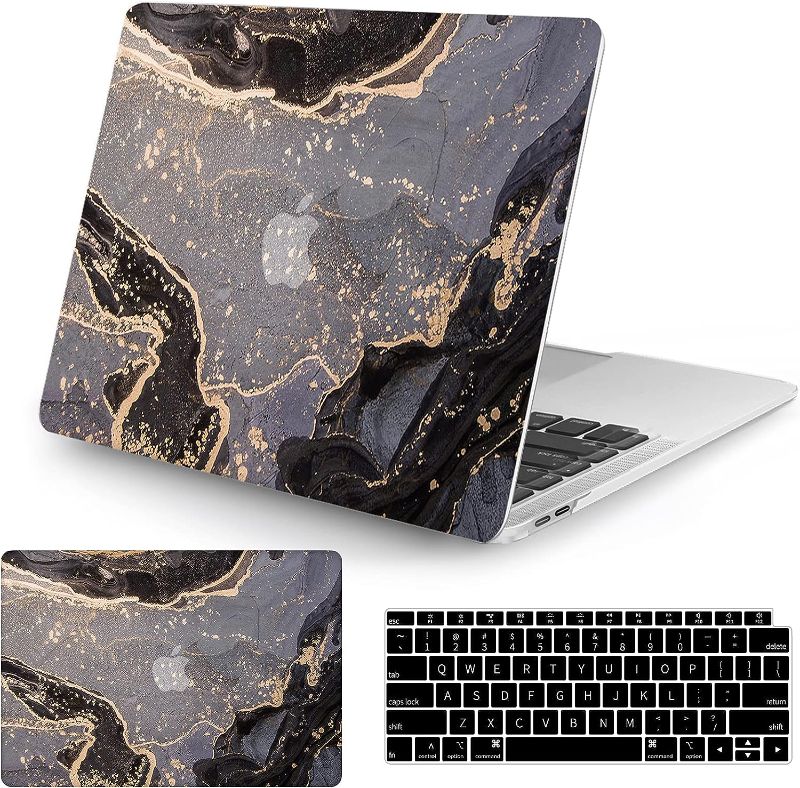 Photo 1 of Watbro Compatible with MacBook Air 13 Inch Laptop Case 2020 2019 2018 Release A2337 M1/A2179/A1932,Colorful Marble Case with Keyboard Cover Skin for MacBook Air 2020 with Touch ID
