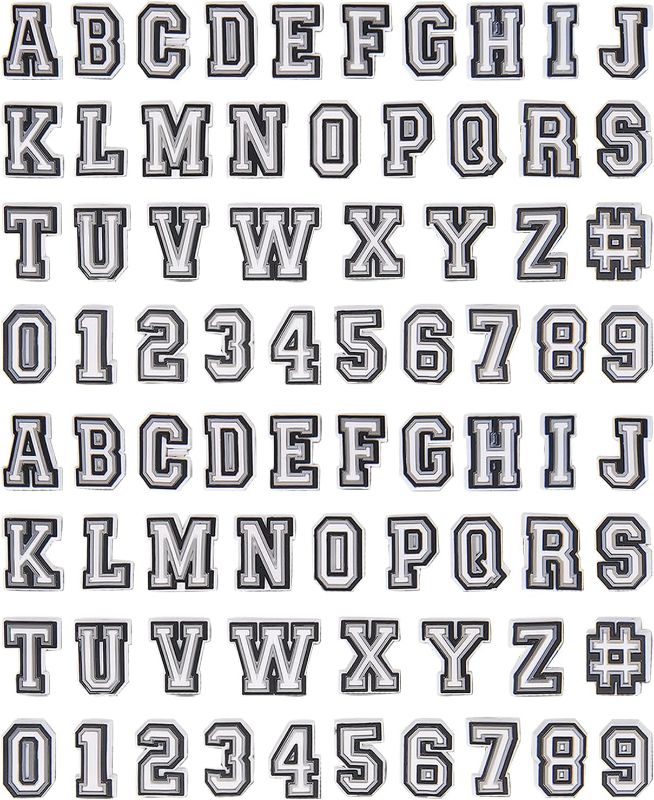 Photo 1 of 74 Pack Letter Charms for Clog Sandals Shoe Decoration 0-9# Number, Alphabet ABC-Z Characters, DIY Shoes Pins for Boy Girl Teens Men Women and Adults
