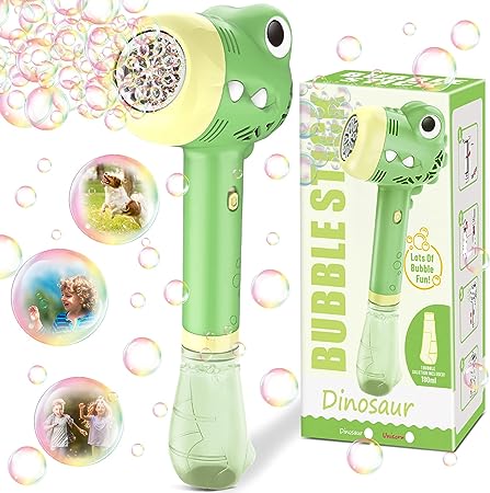 Photo 1 of Bubble Machine for Kids | Outdoor Toys for Toddlers Age 3-5 | Perfect as a Gift for Party Favors Birthdays Valentine Halloween and Christmas | Battery Operated Bubble Wand for Easy Outdoor Use
