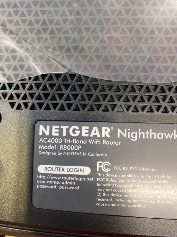 Photo 3 of NETGEAR Nighthawk X6S AC4000 Tri-band WiFi Router, Gigabit Ethernet, MU-MIMO, Compatible with Amazon Echo/Alexa (R8000P)