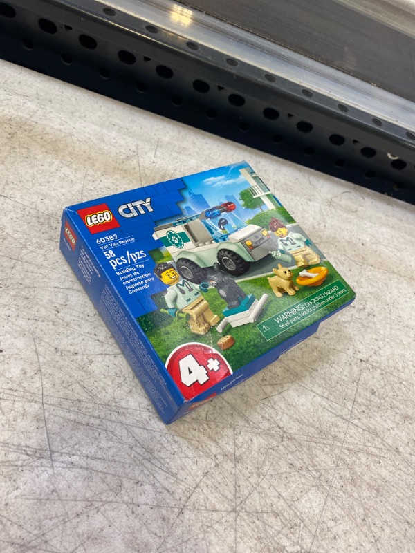 Photo 2 of LEGO City Vet Van Rescue 60382, Toy Animal Ambulance, Learning Toy Playset for Kids 4 Plus Years Old with 2 Veterinary Minifigures, Dog & Cat Figures
