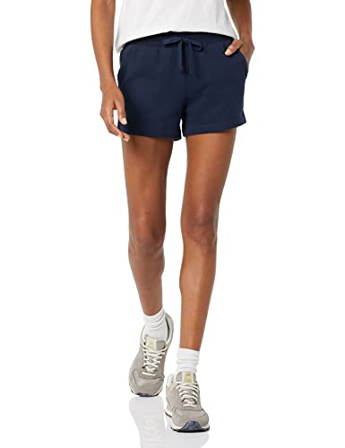 Photo 1 of Amazon Essentials Women's Fleece Shorts, -Navy, Medium
